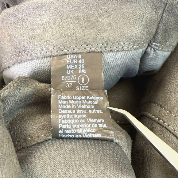 Lower East Side Women Size 8 Gray Slouchy Flat Knee High Boots Fold Faux Suede - Picture 7 of 9